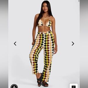 RVCA X GREENPACHA PERU LOOSE FIT LINEN PANTS